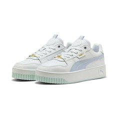 Кеды PUMA Carina Street, размер 5,5 UK, белый/фиолетовый/зеленый