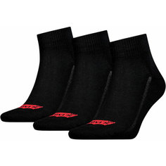 Носки Levis Mid Cut Batwing Logo Recycled Cotton Socks 3P, комплект, 3 пары, размер 35/38, черный Levis®