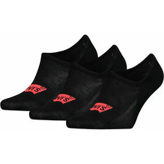Носки Levis High Cut Batwing Logo Recycled Cotton Socks 3P, комплект, 3 пары, размер 39/42, черный Levis®