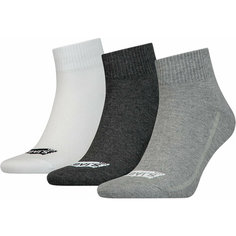 Носки Levis Mid Cut Batwing Logo Recycled Cotton Socks 3P, комплект, 3 пары, размер 35/38, серый Levis®