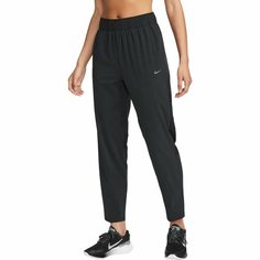 Брюки NIKE W NK FAST DF MR 7/8 PANT, размер M, черный
