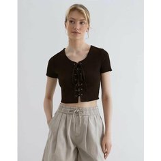 Футболка Gloria Jeans, размер S (40-42), коричневый