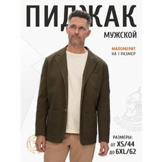 Пиджак Великоросс, размер 54 рост 181-188, серо-зеленый