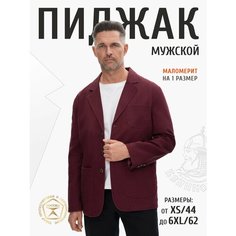 Пиджак Великоросс, размер 60 рост 174-181, бордовый