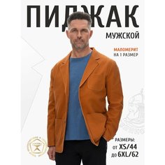Пиджак Великоросс, размер 48 рост 178-185, терракотовый
