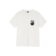 Футболка Stussy 8 Ball Pig Dyed Tee, размер L, бежевый /натуральный белый