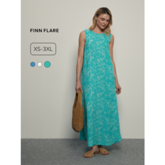 Сарафан FINN FLARE сарафан, размер L(170-96-102), бирюзово-зеленый