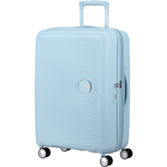 Чемодан American Tourister, 81 л, размер M, pastel blue