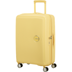 Чемодан American Tourister, 81 л, размер M, желтый