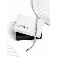 Теннисный браслет Noima, кристалл, фианит, 1 шт., размер 17 см, размер one size, серебристый/белый