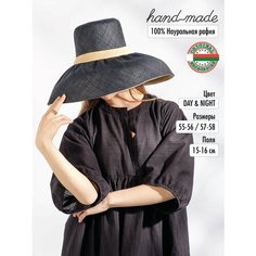 Шляпа 2Lillys Boho / Бохо для женщин, размер 56-57, черный, бежевый