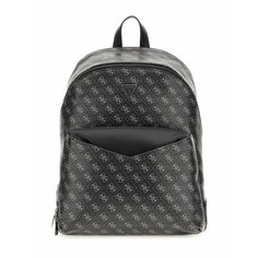 Сумка-рюкзак GUESS, фактура гладкая, black/white