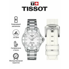 Наручные часы TISSOT T-Sport, серебристый/белый