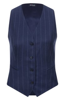 Жилет изо льна и шерсти Kiton