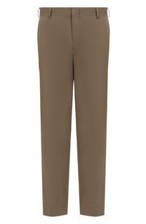Брюки изо льна и хлопка Brioni