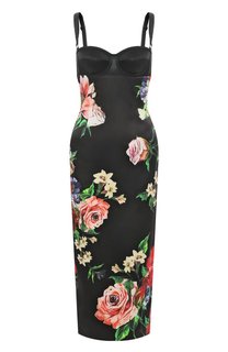 Атласное платье Dolce & Gabbana