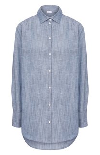 Рубашка изо льна и хлопка Zimmerli