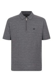 Хлопковое поло Emporio Armani