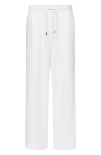Брюки изо льна и вискозы Emporio Armani