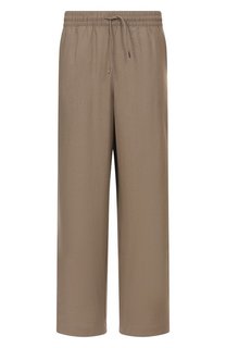 Брюки изо льна и вискозы Emporio Armani