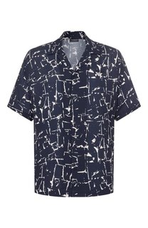 Рубашка из вискозы Emporio Armani