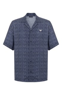 Рубашка из вискозы Emporio Armani