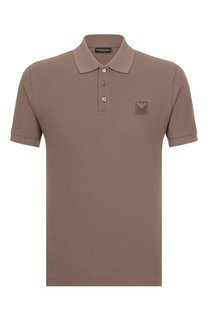 Хлопковое поло Emporio Armani