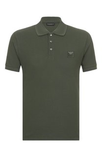Хлопковое поло Emporio Armani