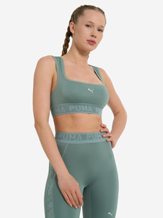 Топ бра спортивный PUMA Move Lace Bra, Зеленый