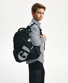Рюкзак мягкой формы детский черный Gulliver