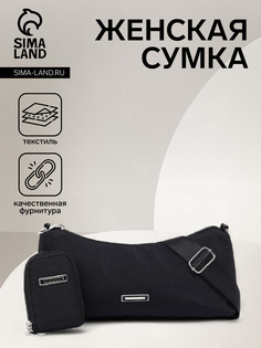 Сумка женская на молнии, цвет черный No Brand