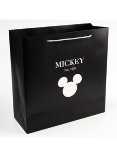 Пакет подарочный, 30х30х12 см, упаковка, микки маус Disney