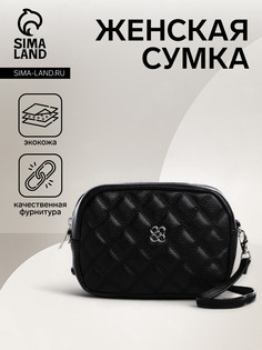 Сумка женская на молнии, цвет черный No Brand