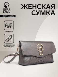 Сумка женская на магните, цвет бронзовый No Brand