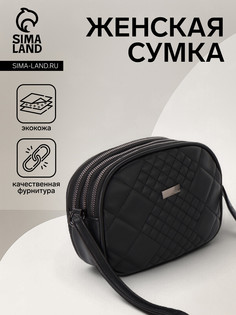 Сумка женская на молнии, цвет черный No Brand