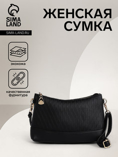 Сумка женская на молнии, цвет черный No Brand