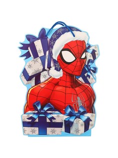 Пакет подарочный новогодний подарочный, 23 х 27 х 11.5 см, упаковка, человек-паук Marvel