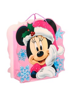 Пакет подарочный новогодний подарочный, 23 х 27 х 11.5 см, упаковка, минни маус Disney
