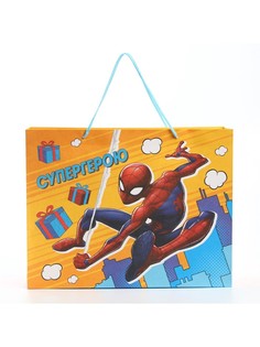 Пакет подарочный крафт Marvel