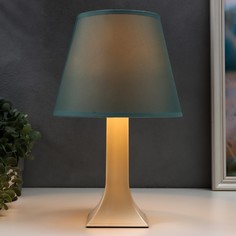 Лампа настольная 62104 1хе27 15вт светло-бирюзовый d=22 см, h=34,5 см risalux