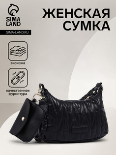 Сумка женская на молнии, цвет черный No Brand