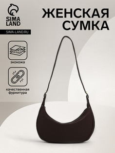 Сумка женская на молнии, цвет коричневый No Brand
