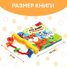 Книжка - шуршалка с погремушкой Буква Ленд