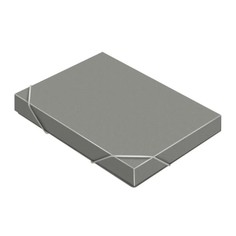 Папка-короб на резинке а4, 500 мкм, calligrata, корешок 25 мм, до 230 листов, тиснение