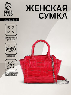Сумка женская на молнии, цвет розовый No Brand