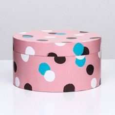 Подарочная коробка круглая, 21 x 11 см. No Brand