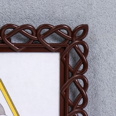 Фоторамка 10х15 см пластик l-7 орех (пластиковый экран) Keep Memories