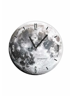 Часы настенные luna, луна, интерьерные, плавный ход, d=33.5 см No Brand