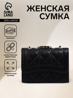 Сумка женская на магните, цвет черный No Brand