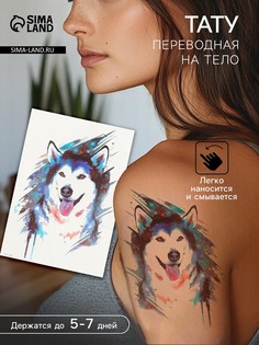 Переводная тату на тело цветная No Brand